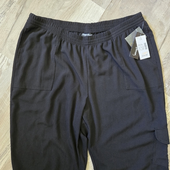 Maggie Barnes Convertible Pants Capris Women's Size 1X Dark Black Lightweight - Picture 4 of 12